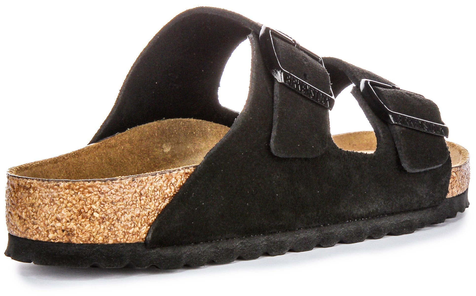 Sandali Birkenstock Arizona | Pelle scamosciata nera - Plantare morbido per uomo e donna