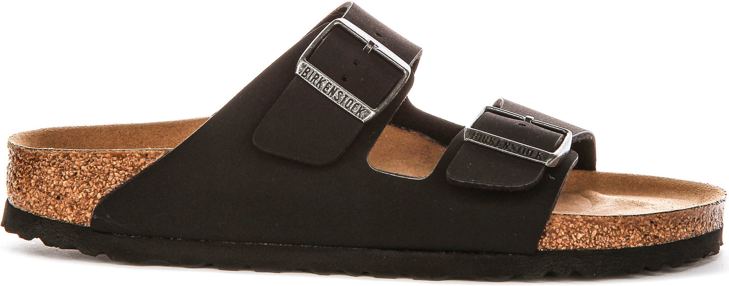 Birkenstock Arizona Sandals | Black Birko-Flor - Vegan-Friendly for Men and Women - Narrow Fit