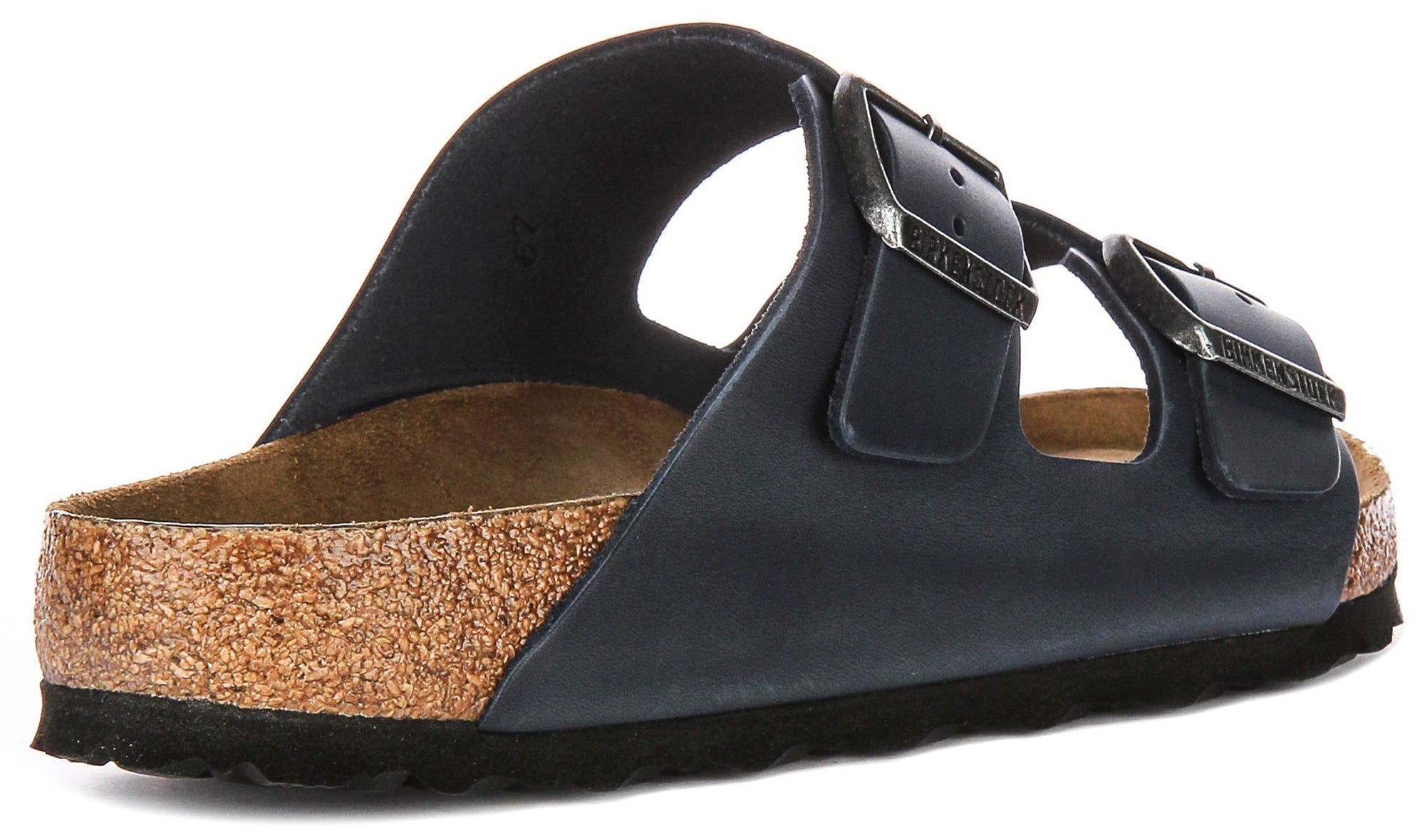 Sandalias Birkenstock Arizona | Piel auténtica azul - plantilla Soft Footbed para hombre y mujer - Ajuste regular