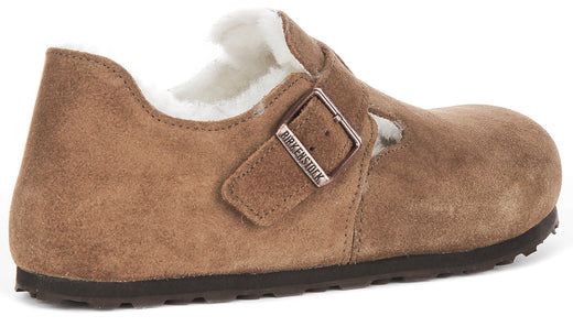 Birkenstock London Clogs | Brown suede leather for Women