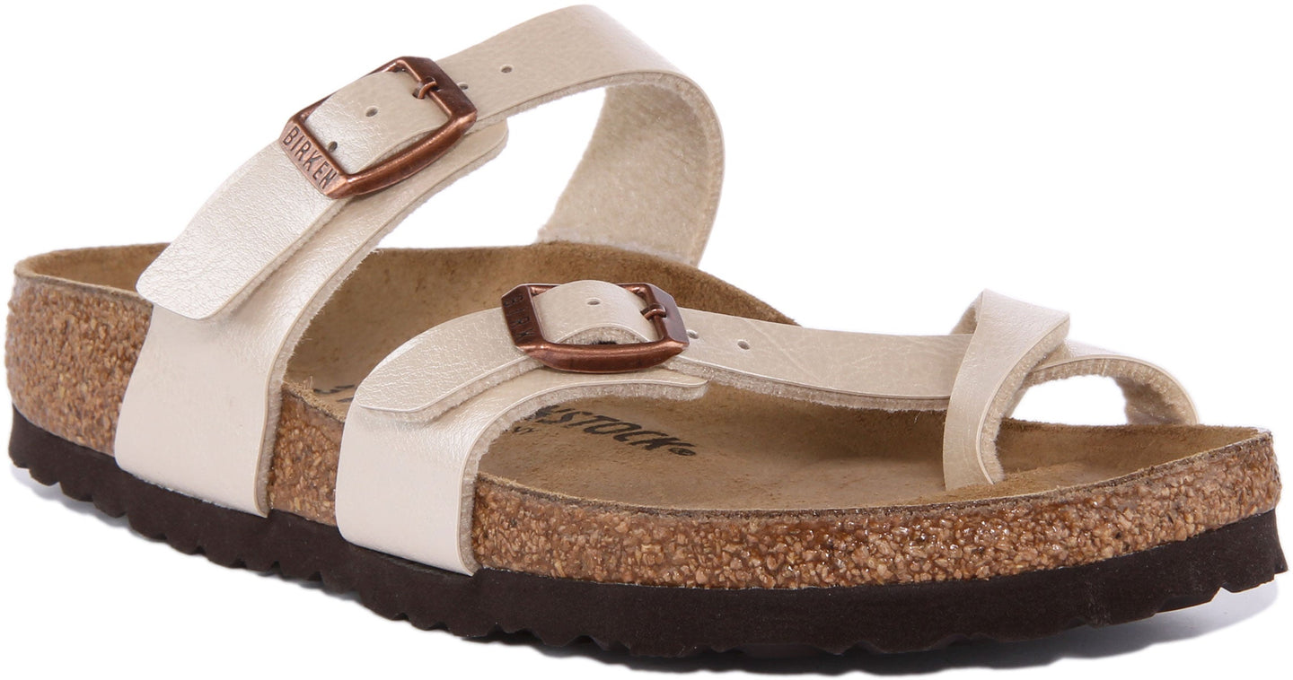 Sandali Birkenstock Mayari | Birko-Flor color crema da donna