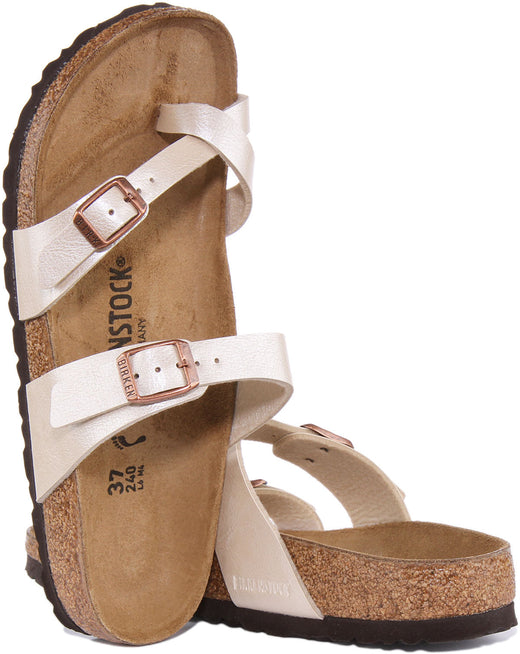 Sandali Birkenstock Mayari | Birko-Flor color crema da donna