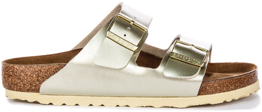Birkenstock Arizona Sandals | Gold Birko-Flor for Kids