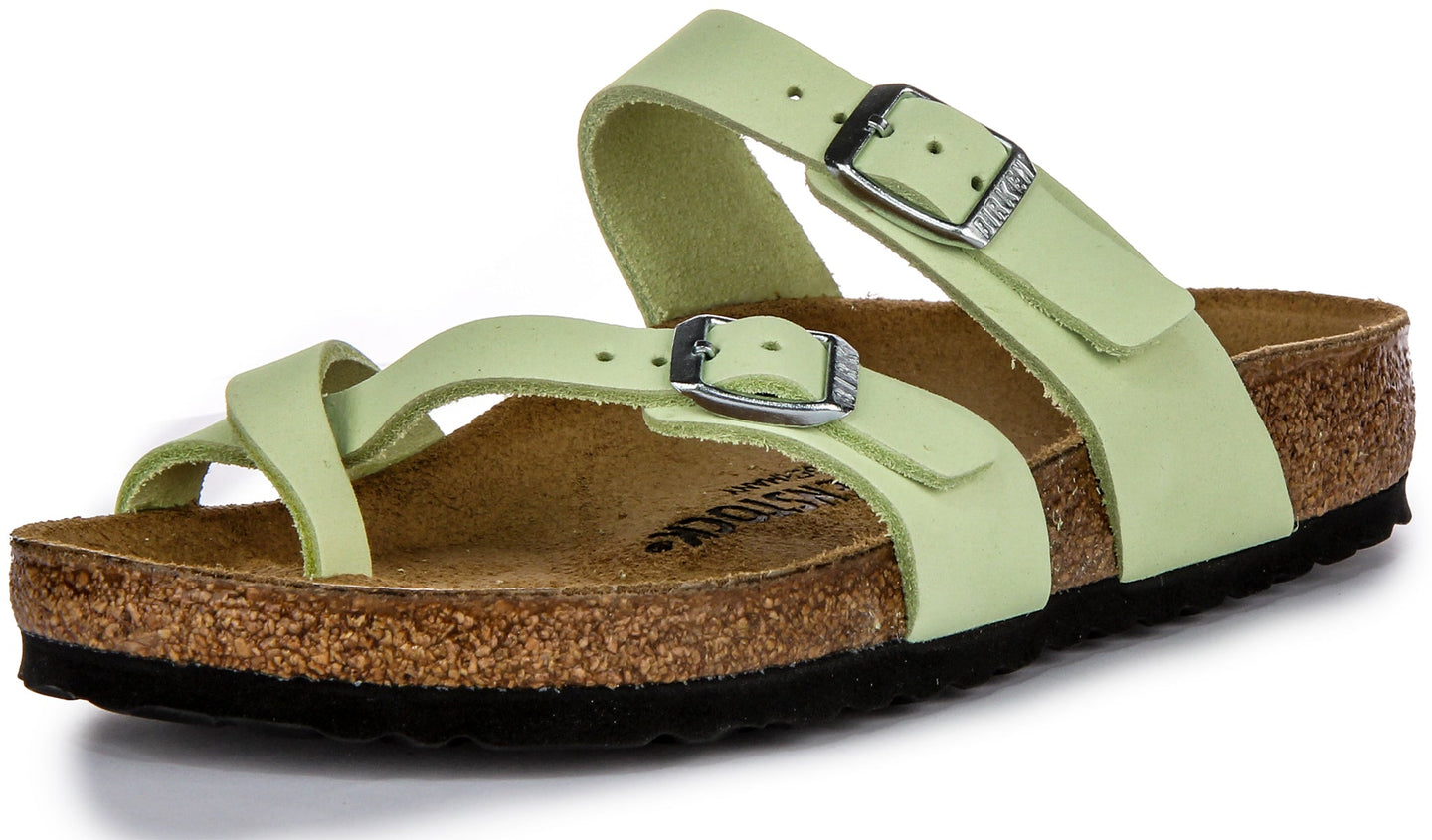 Birkenstock Mayari Sandals | Lime nubuck leather for Women