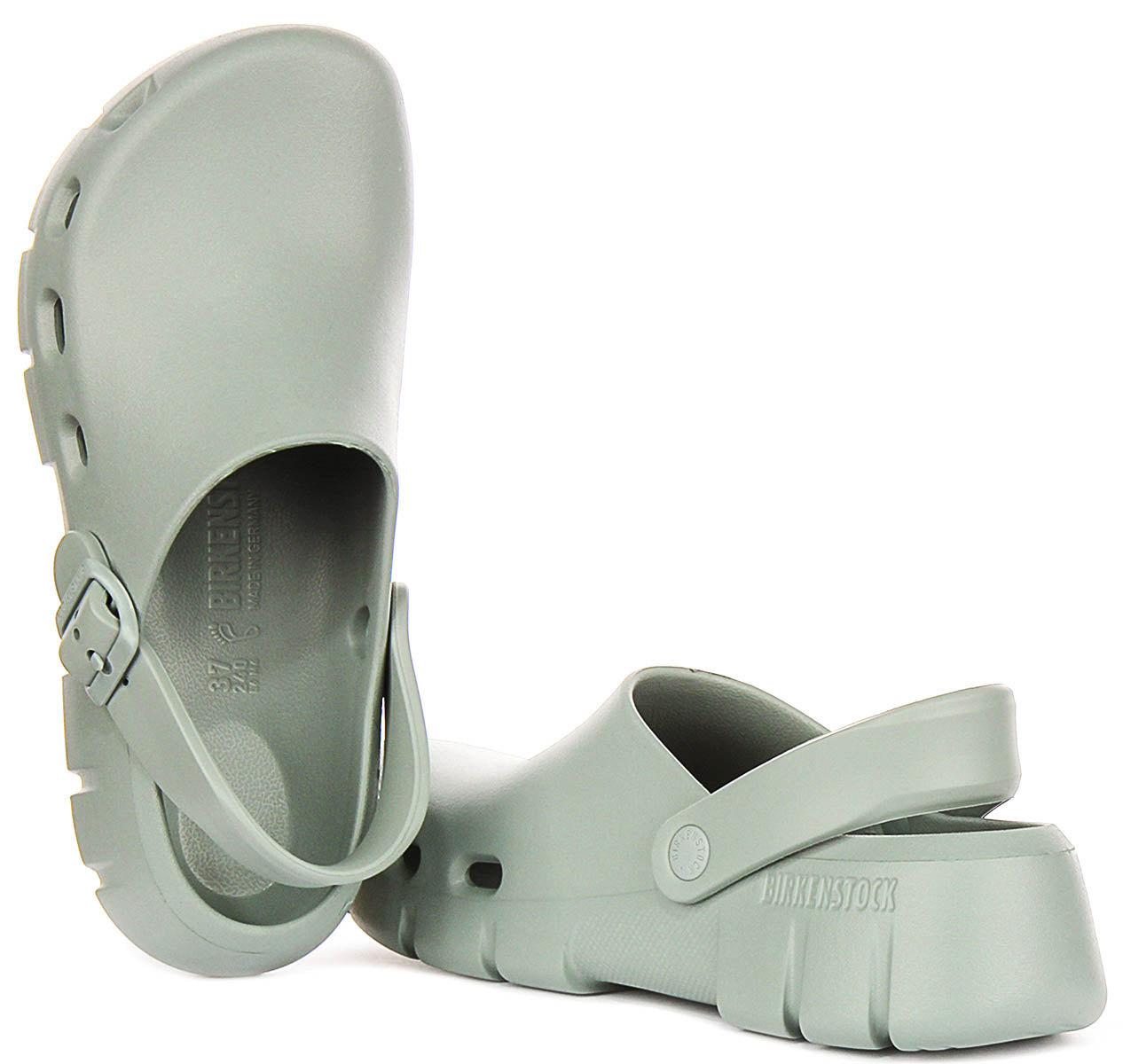 Birkenstock Birki Flow zoccoli | EVA verde salvia da donna - Calzata regolare