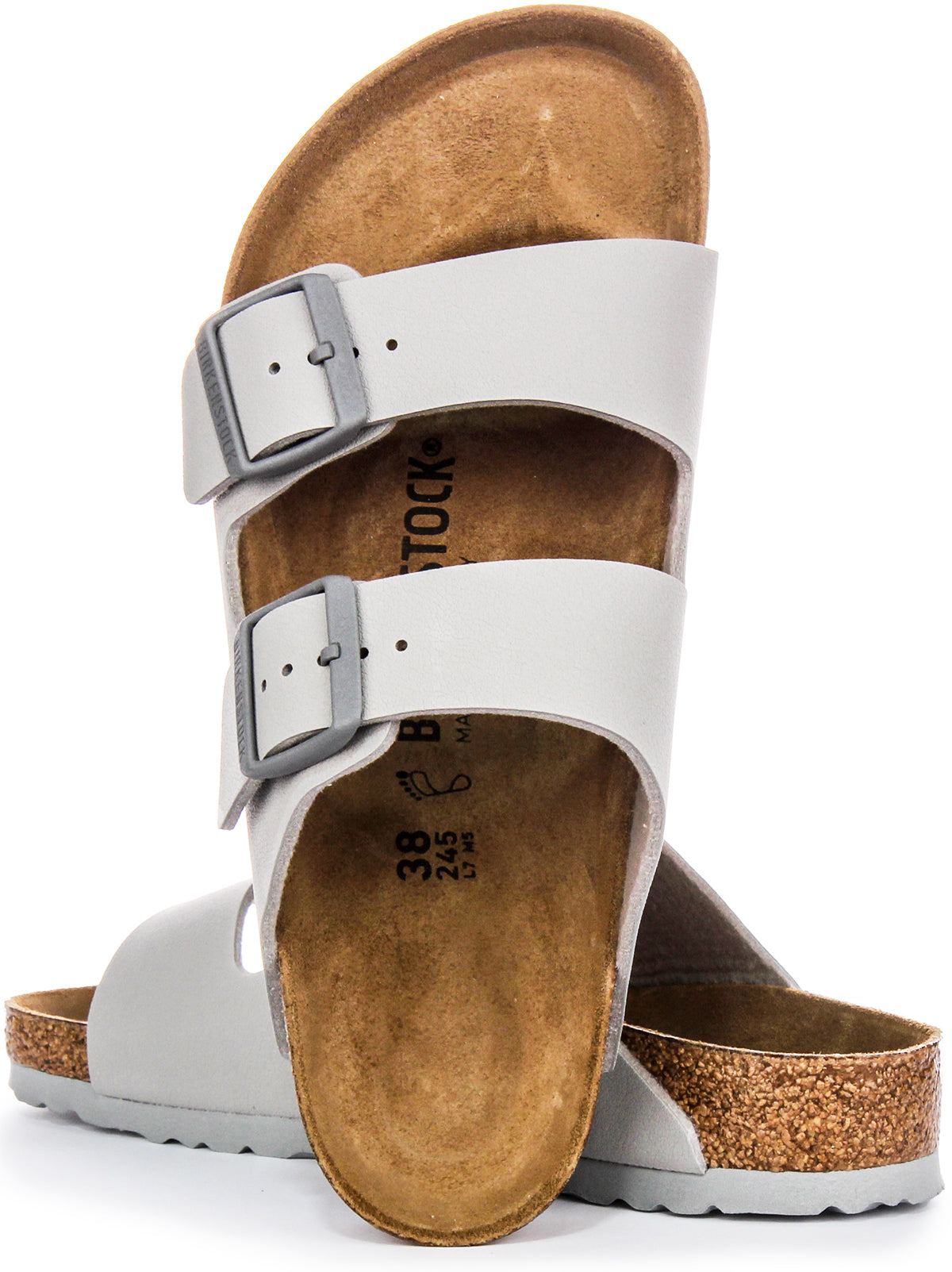 Sandales Birkenstock Arizona | Birko-Flor couleur pierre pour femme