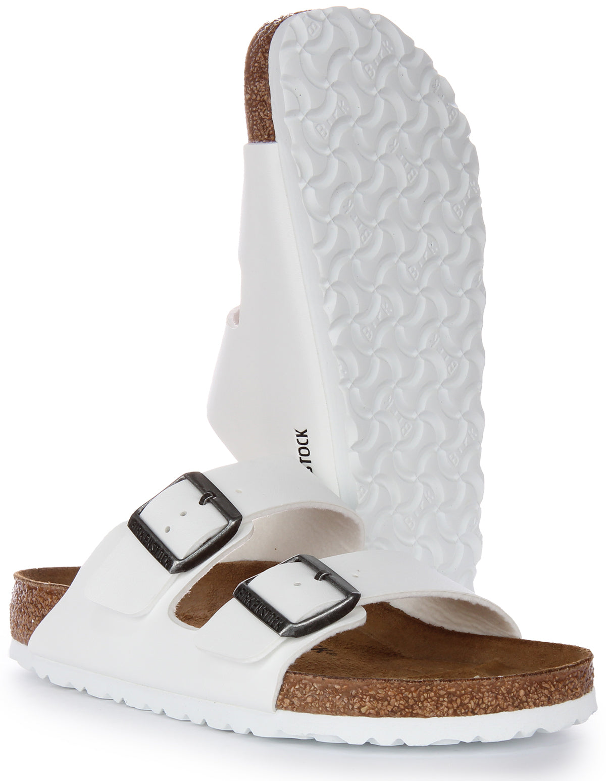 Sandales Birkenstock Arizona | Birko-Flor blanc pour femme
