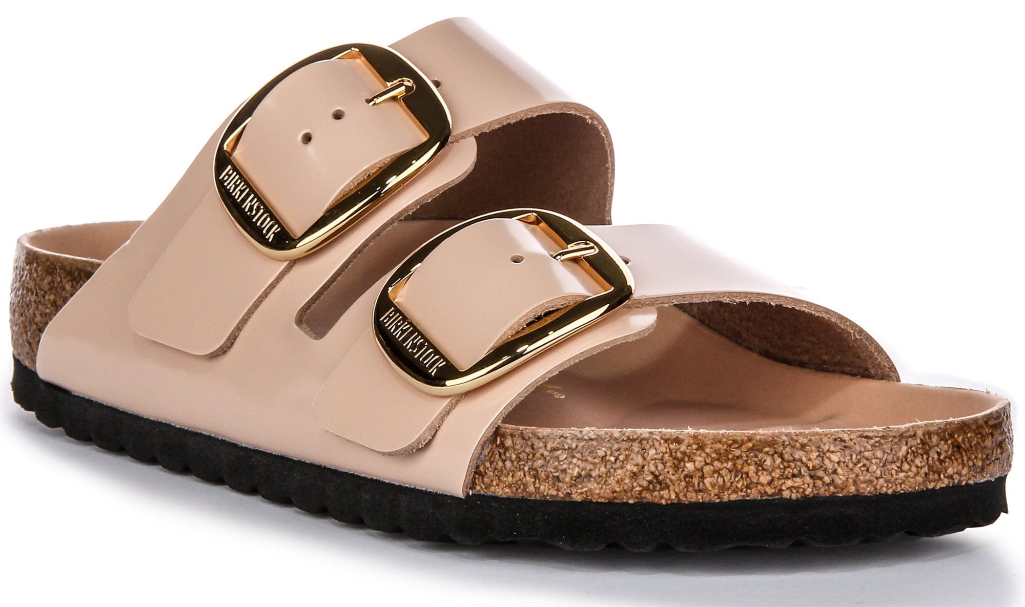Birkenstock Arizona-sandaler | Beige äkta läder – Big Buckle för kvinnor