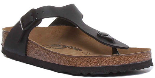 Birkenstock Gizeh-sandalen | Zwart Birko-Flor voor dames