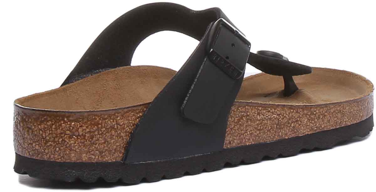 Birkenstock Gizeh-sandalen | Zwart Birko-Flor voor dames