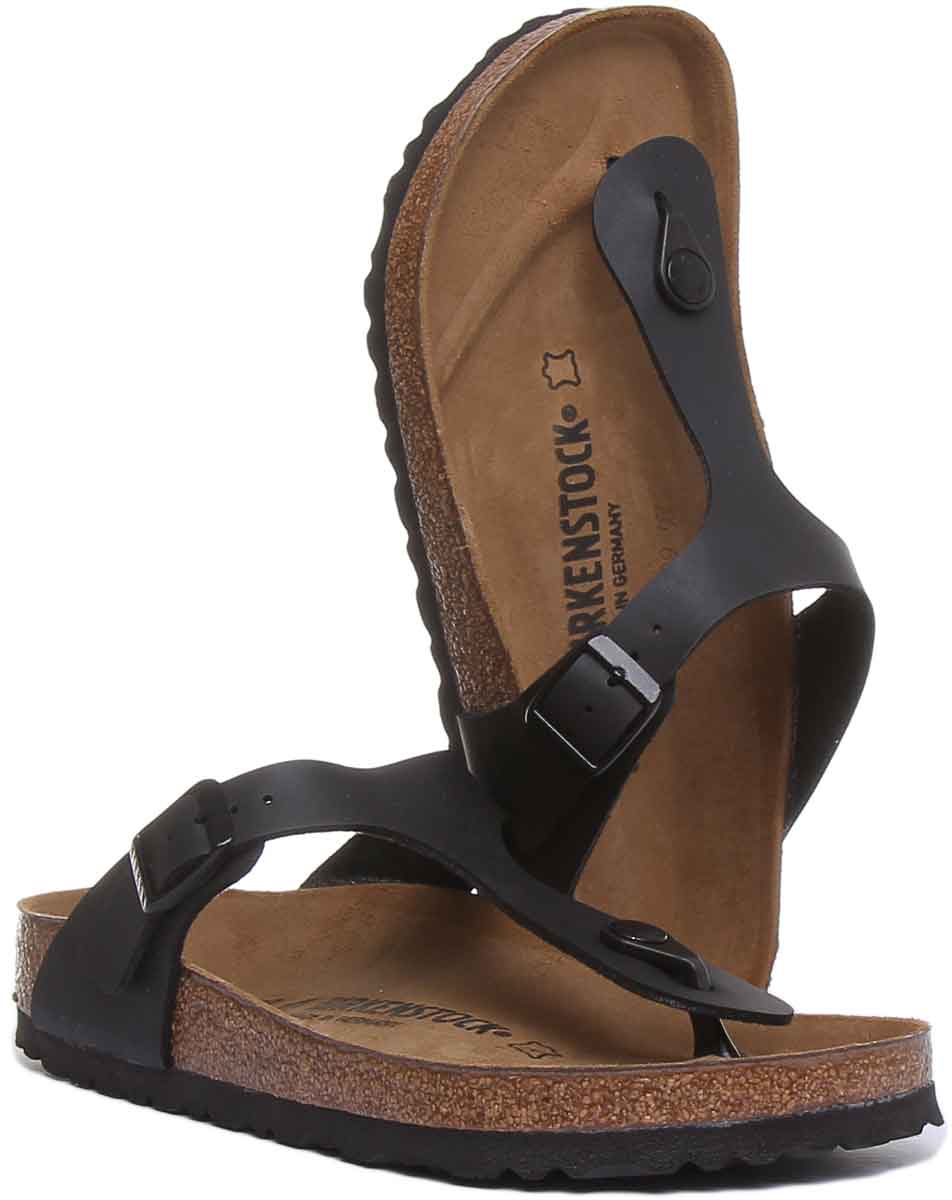 Birkenstock Gizeh-sandalen | Zwart Birko-Flor voor dames