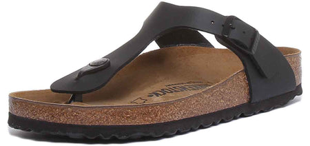 Birkenstock Gizeh-sandalen | Zwart Birko-Flor voor dames