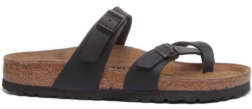 Birkenstock Mayari sandalen | zwart Birko-Flor - metallic afwerking voor dames