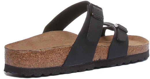 Birkenstock Mayari sandalen | zwart Birko-Flor - metallic afwerking voor dames