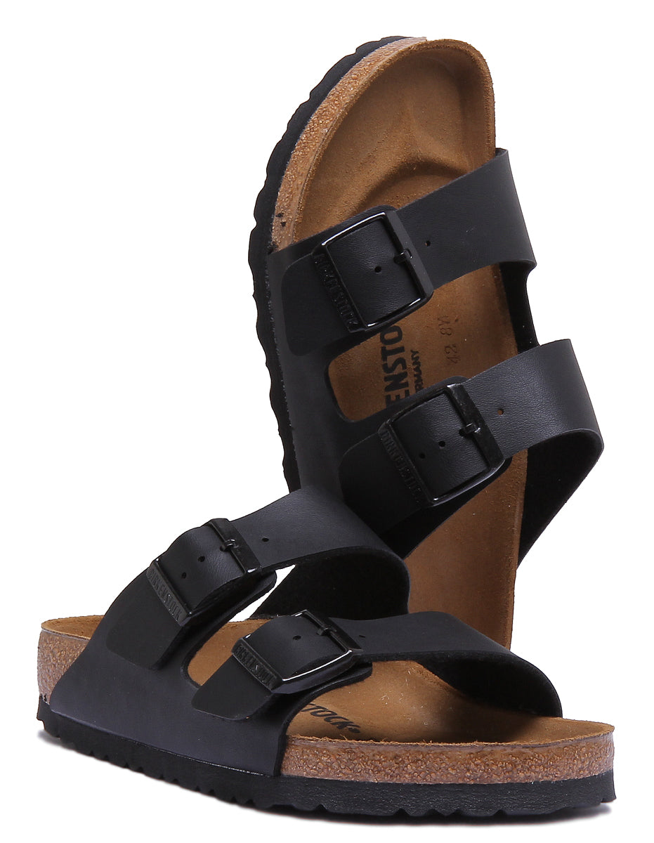 Sandales Birkenstock Arizona | Birko-Flor noir pour homme et femme