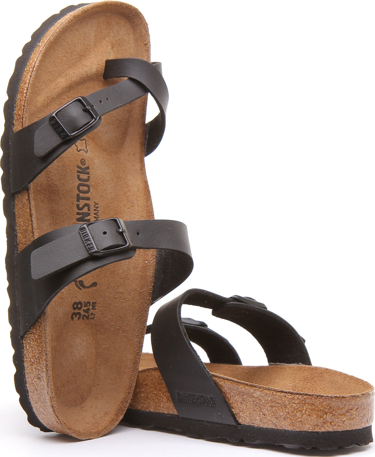 Birkenstock Mayari sandalen | zwart nubuckleer voor dames