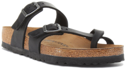 Birkenstock Mayari sandalen | zwart echt leer voor dames