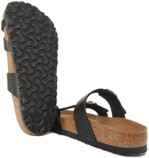Birkenstock Mayari sandalen | zwart echt leer voor dames