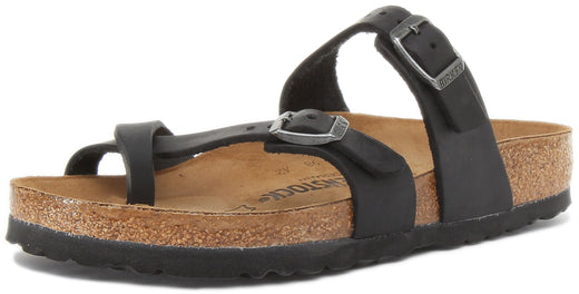 Birkenstock Mayari sandalen | zwart echt leer voor dames