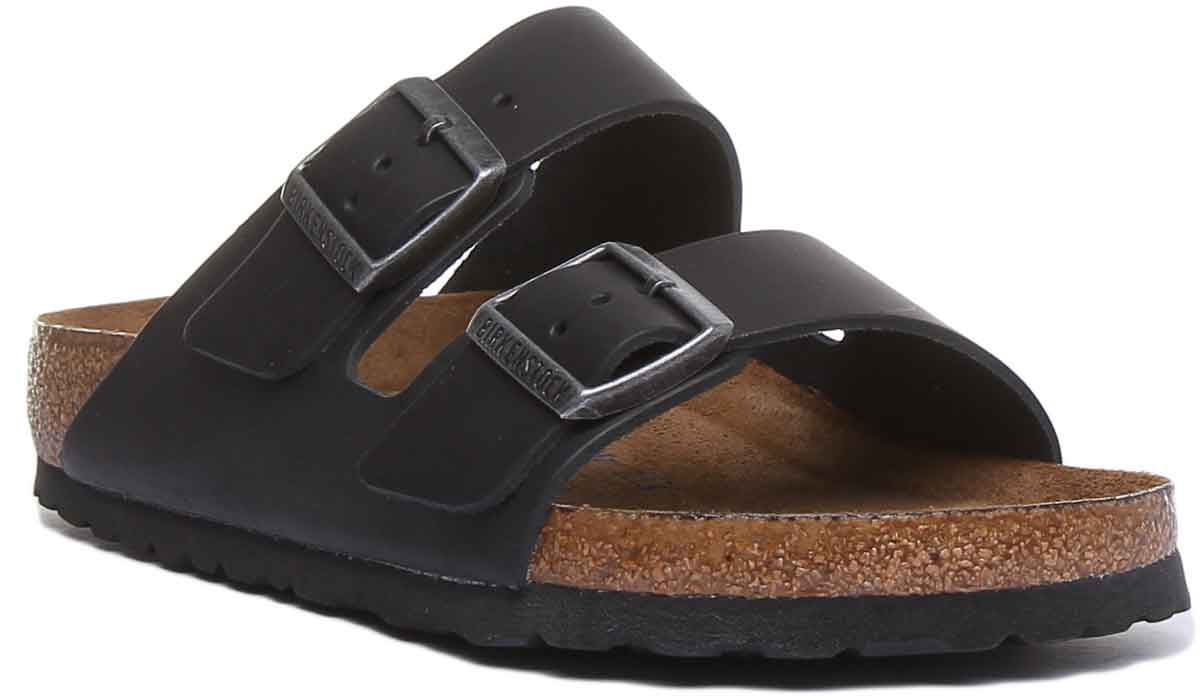 Sandali Birkenstock Arizona | Vera pelle nera da donna
