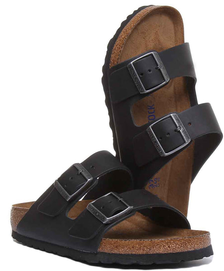 Sandali Birkenstock Arizona | Vera pelle nera da donna