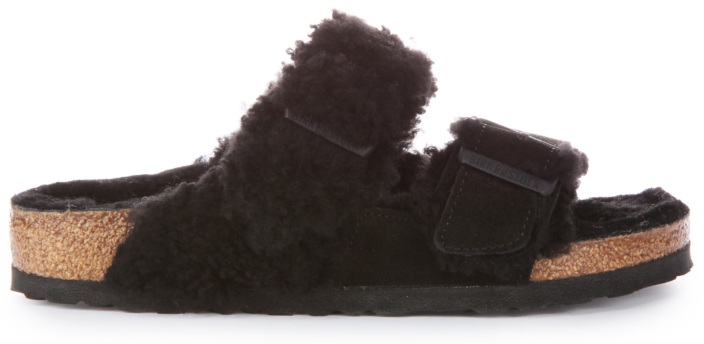 Sandali Birkenstock Arizona | Vera pelle nera - Finitura bicolore da donna