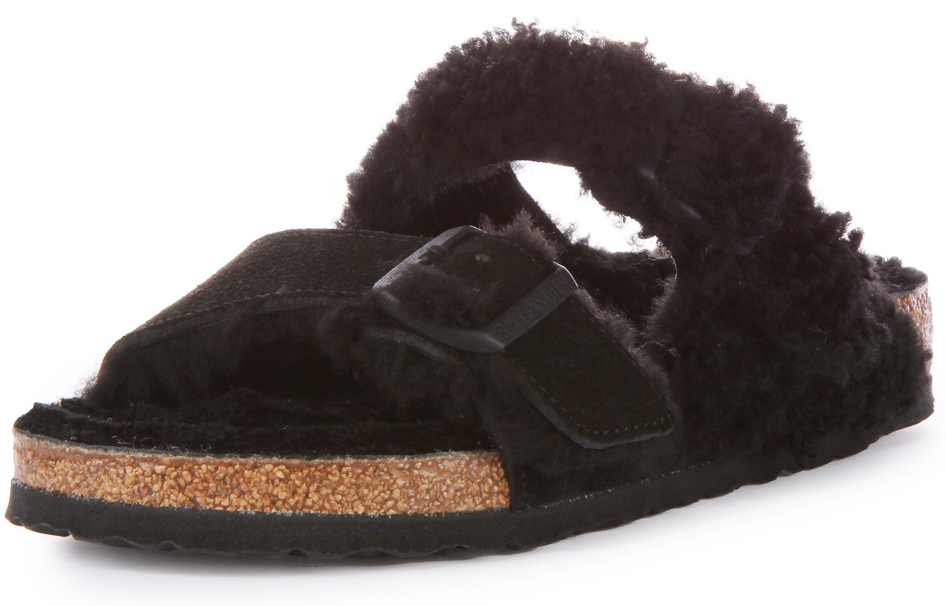 Sandali Birkenstock Arizona | Vera pelle nera - Finitura bicolore da donna