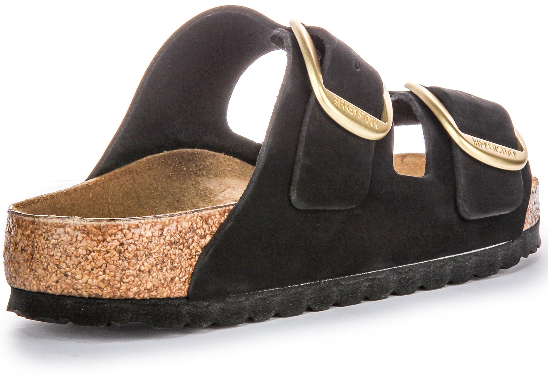 Birkenstock Arizona-sandaler | Svart mockaläder – Big Buckle för kvinnor