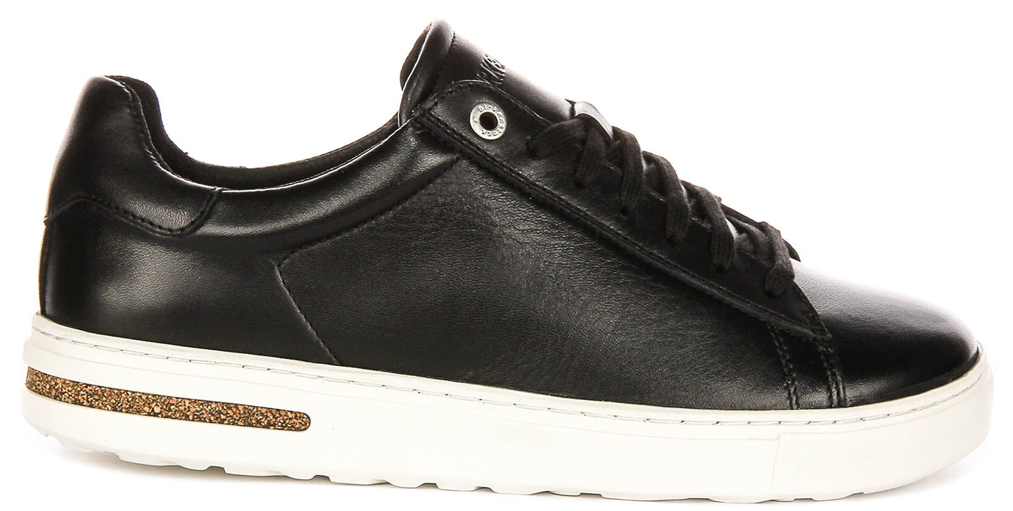 Birkenstock Bend Low sneakers | Zwart echt leer voor heren en dames - normale pasvorm