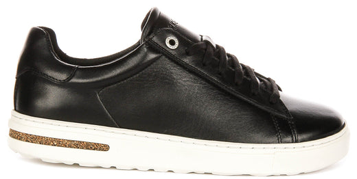Birkenstock Bend Low sneakers | Zwart echt leer voor heren en dames - normale pasvorm