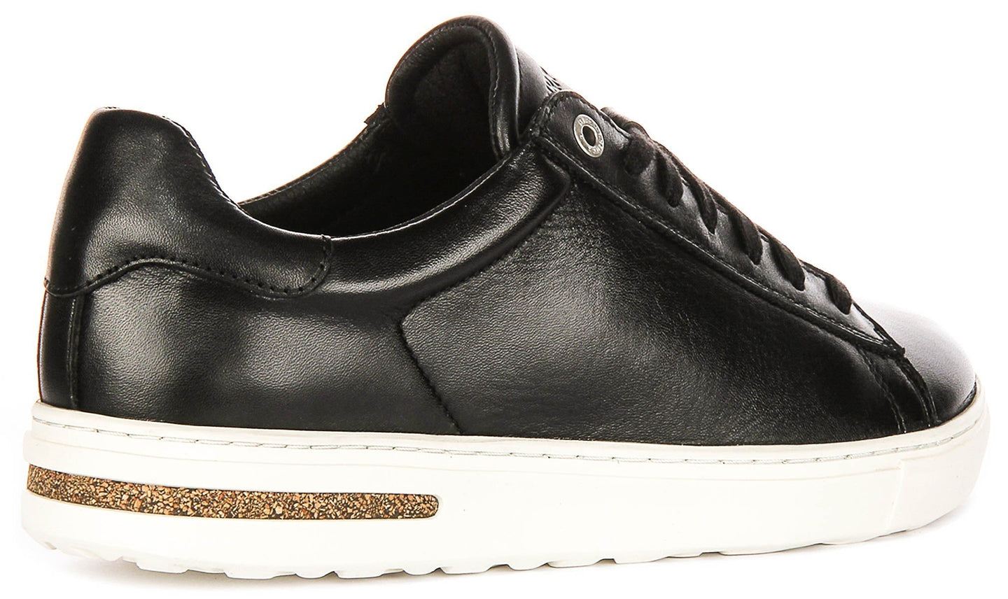 Birkenstock Bend Low sneakers | Zwart echt leer voor heren en dames - normale pasvorm