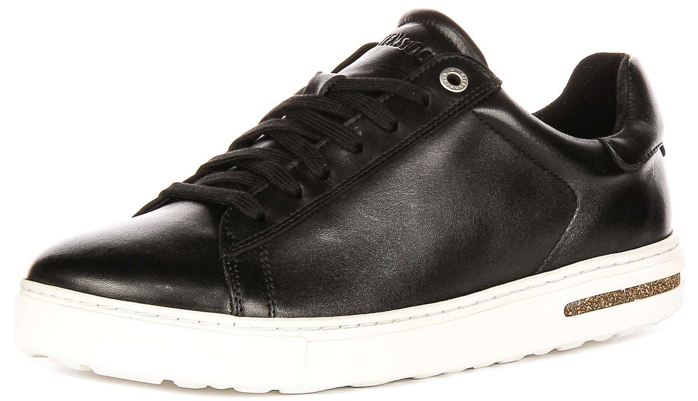 Birkenstock Bend Low sneakers | Zwart echt leer voor heren en dames - normale pasvorm