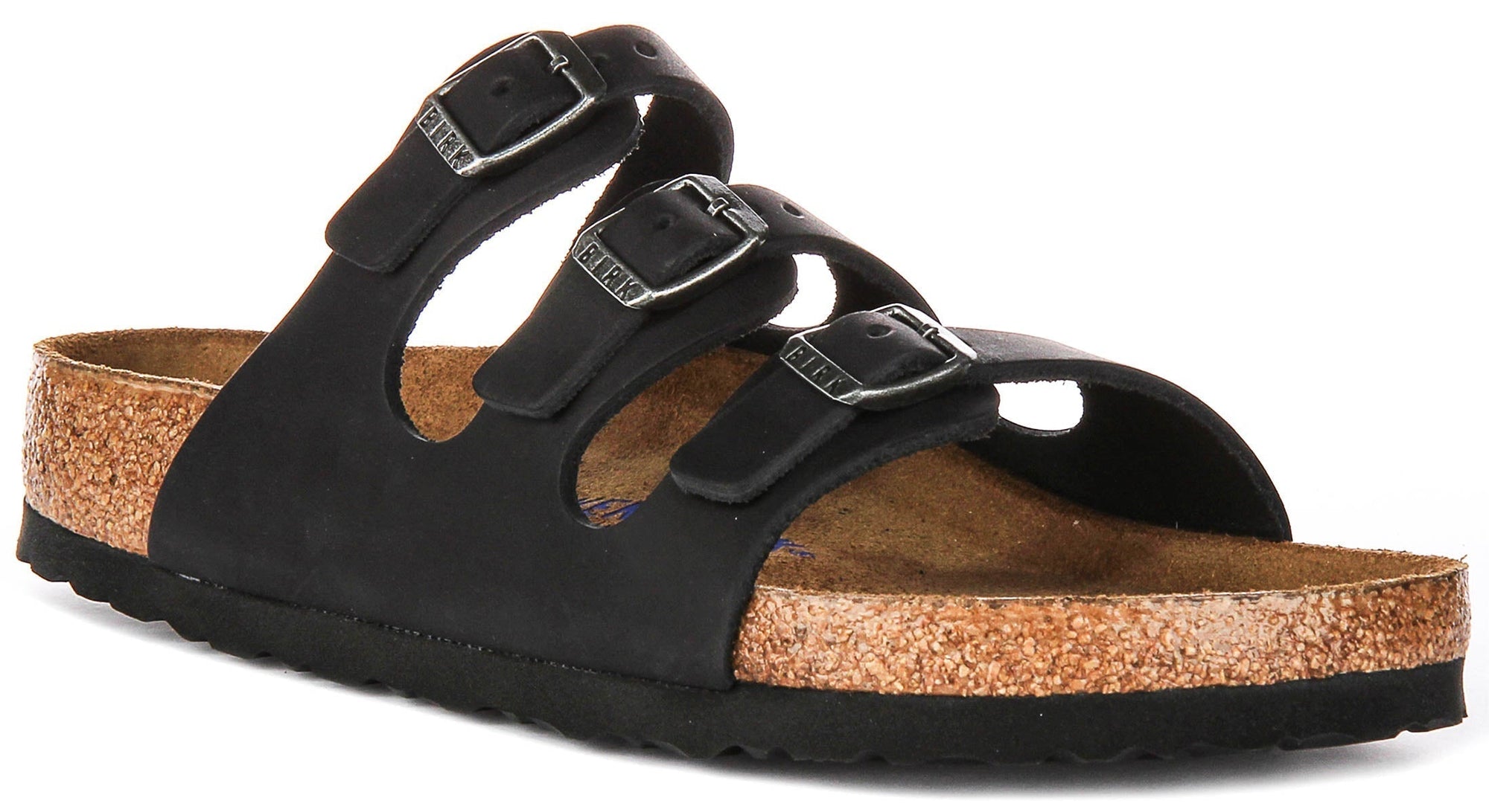Birkenstock Florida sandali | Pelle scamosciata nera da donna