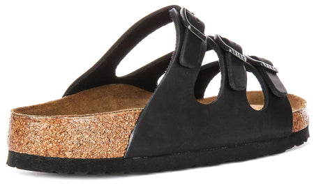 Birkenstock Florida sandali | Pelle scamosciata nera da donna