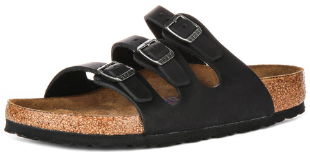 Birkenstock Florida sandali | Pelle scamosciata nera da donna
