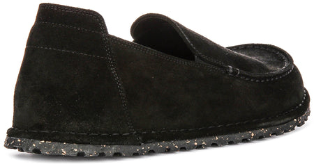 Birkenstock Utti Shoes | Black suede leather for Men and Women - Regular Fit