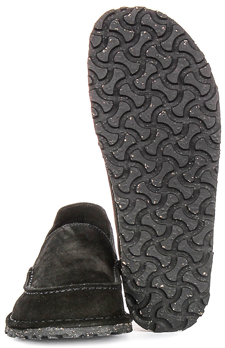 Birkenstock Utti Shoes | Black suede leather for Men and Women - Regular Fit