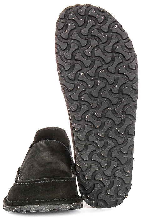 Birkenstock Utti Shoes | Black suede leather for Men and Women - Regular Fit