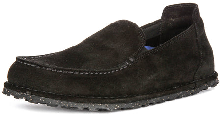 Birkenstock Utti Shoes | Black suede leather for Men and Women - Regular Fit
