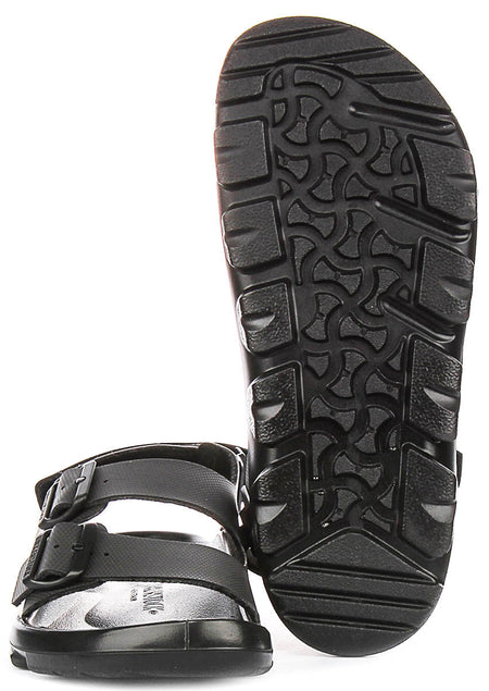Birkenstock Mogami Terra Trainers | Black genuine leather for Men - Regular Fit
