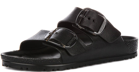 Birkenstock Arizona Sandals | Black EVA - Big Buckle for Women - Narrow Fit