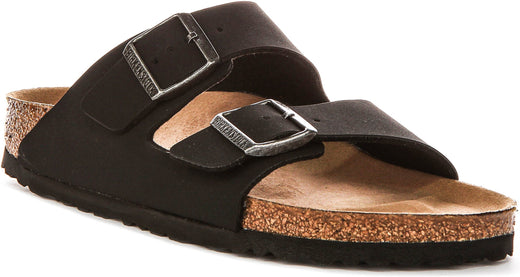 Birkenstock Arizona-sandalen | zwart Birko-Flor – vegan-vriendelijk voor heren en dames – smalle pasvorm