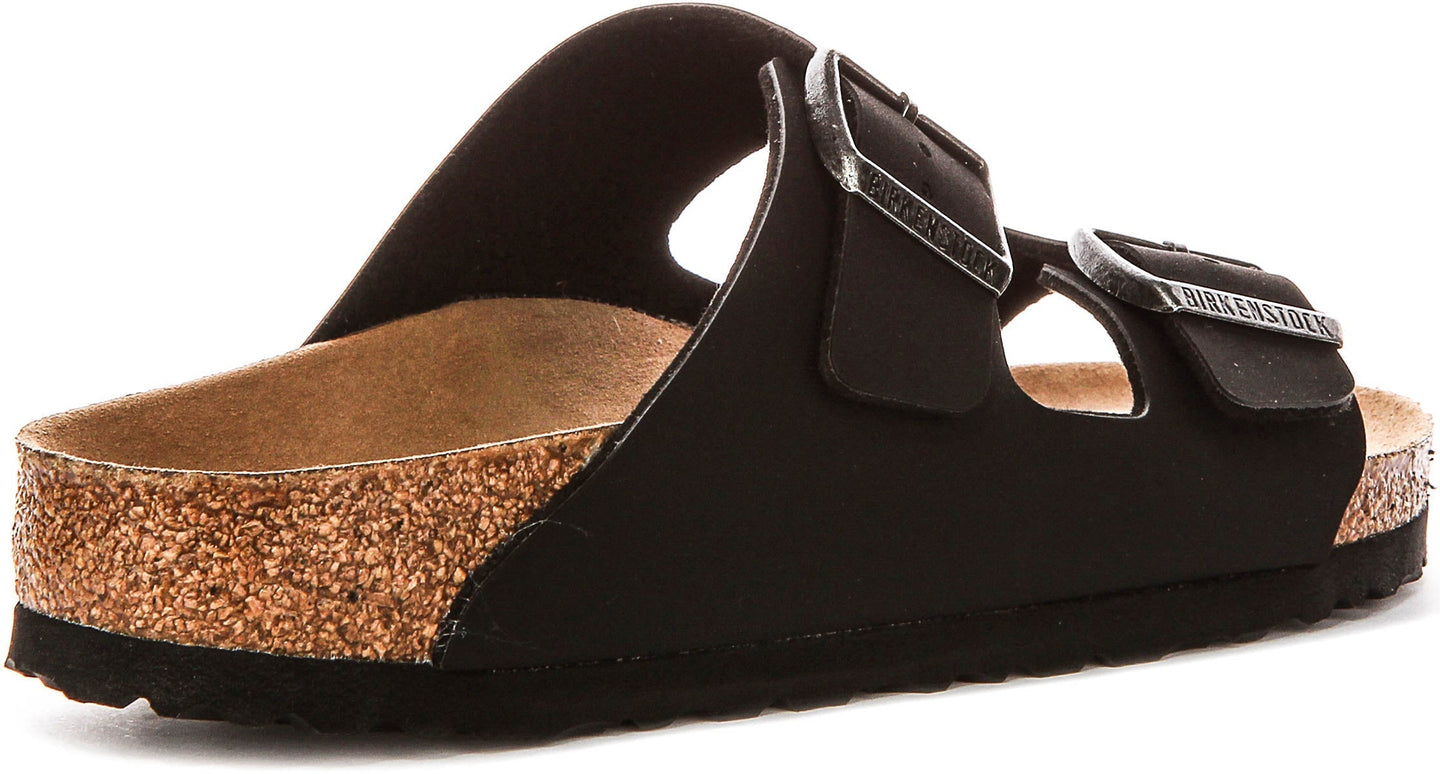 Birkenstock Arizona-sandalen | zwart Birko-Flor – vegan-vriendelijk voor heren en dames – smalle pasvorm