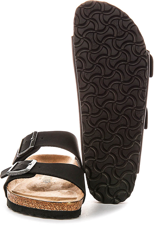 Birkenstock Arizona-sandalen | zwart Birko-Flor – vegan-vriendelijk voor heren en dames – smalle pasvorm