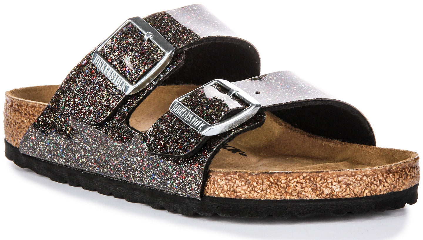 Birkenstock Arizona-sandalen | zwart Birko-Flor - meerkleurig voor kinderen