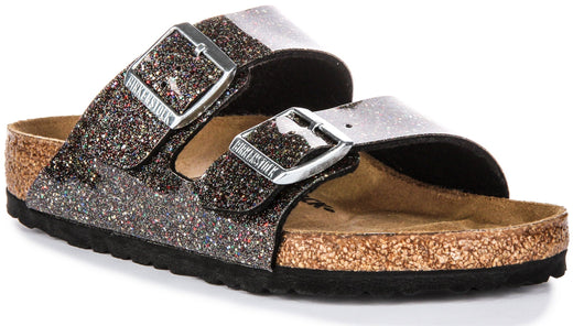 Birkenstock Arizona-sandalen | zwart Birko-Flor - meerkleurig voor kinderen
