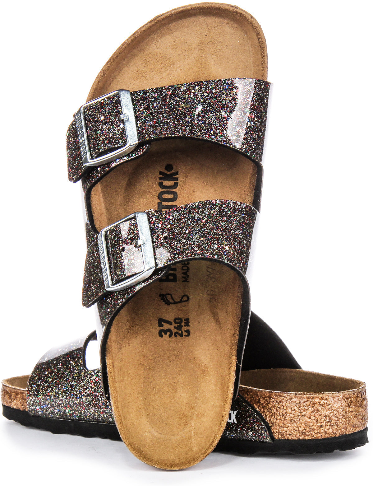 Birkenstock Arizona-sandalen | zwart Birko-Flor - meerkleurig voor kinderen