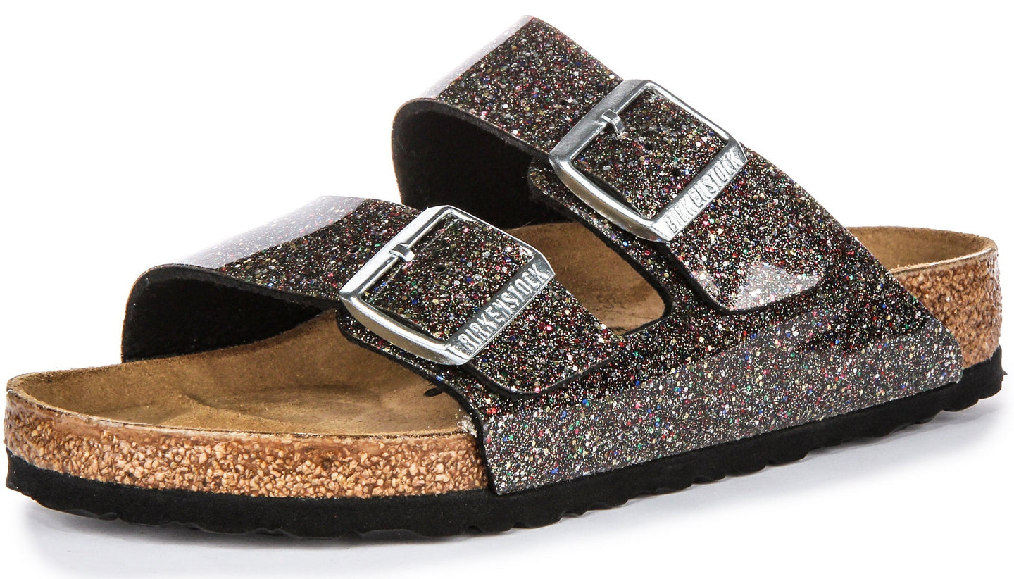 Birkenstock Arizona-sandalen | zwart Birko-Flor - meerkleurig voor kinderen