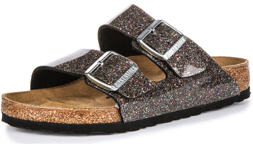 Birkenstock Arizona-sandalen | zwart Birko-Flor - meerkleurig voor kinderen