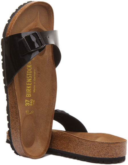 Sandales Birkenstock Madrid | Birko-Flor noir pour femmes